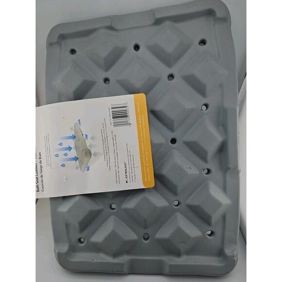 DMI Bath Seat Foam Cushion for Transfer Benches, Shower Chairs, Gray - Picture 4 of 4